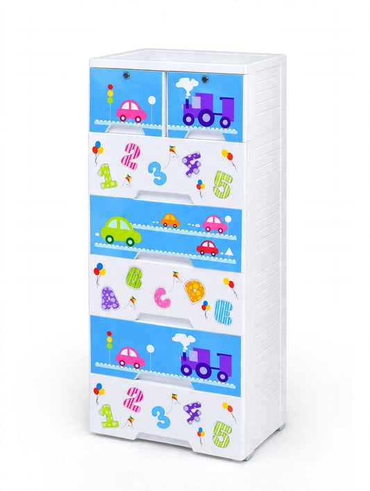 BabyZone 6 Drawer Cupboard - Alphabet Car 5200