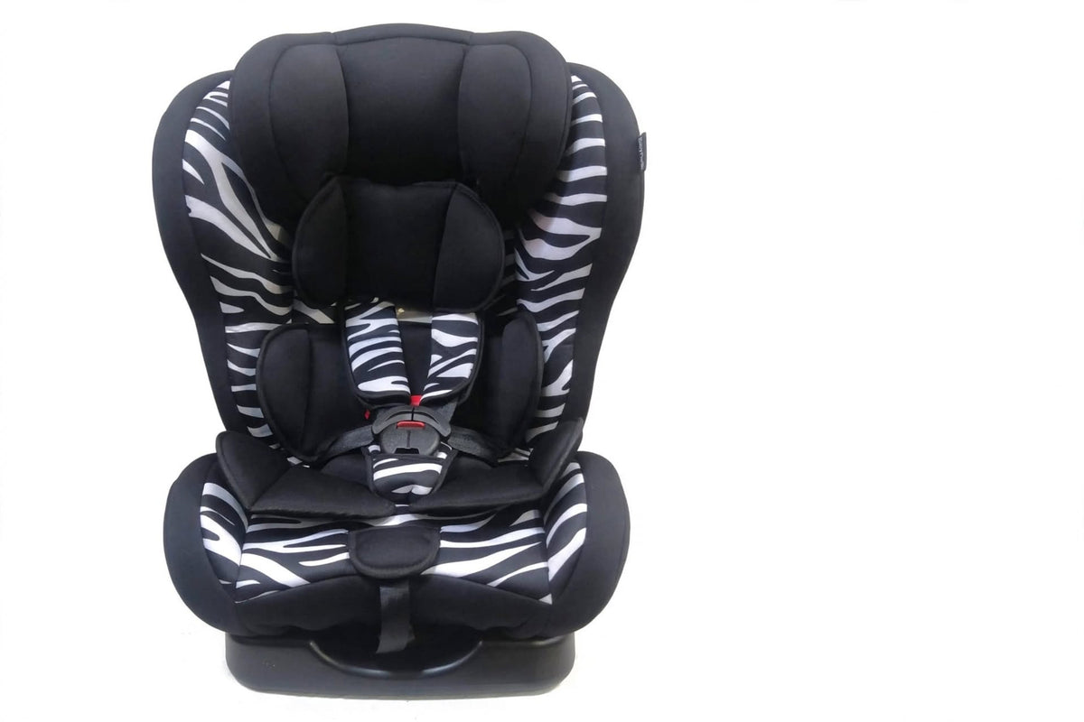 Baby Car Seat - Zebra Design | 5-Point Harness Car Seat | Newborn to 6 Years | Washable Cover