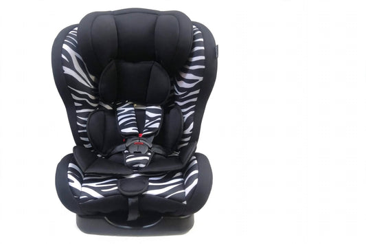 Baby Car Seat - Zebra Design | 5-Point Harness Car Seat | Newborn to 6 Years | Washable Cover