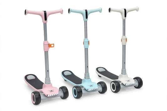 Model 009 Kids Scooter - 3-Wheel Kick Scooter with LED Front Light