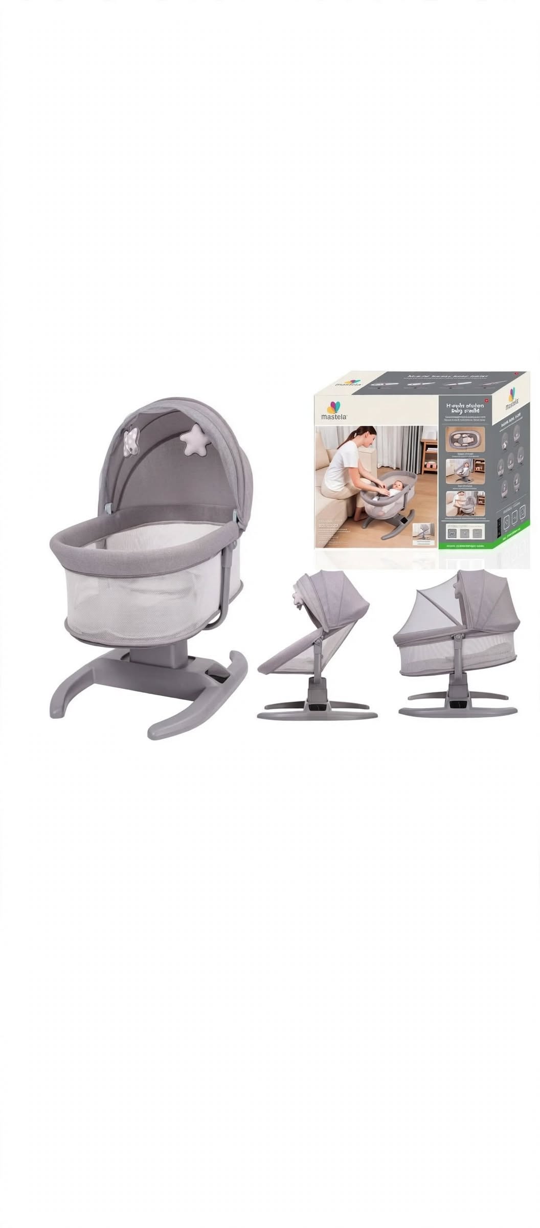Mastela 8403 4-in-1 Smart Bassinet Rocker