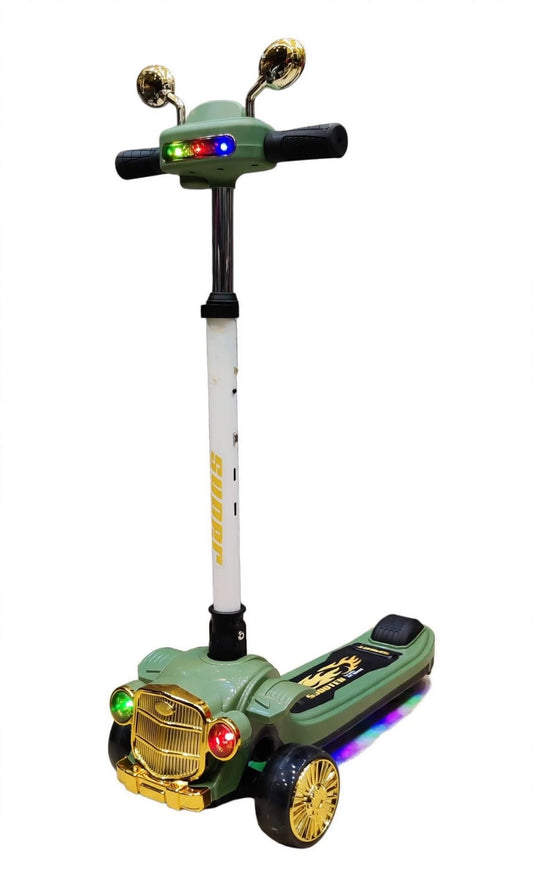HB900 Kids Luxury Car Scooter with Bluetooth, Music & Lights