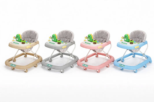 Baby Walker Model 919 - Dino Edition | Musical Walker with 4 Colors | Foldable & Safe