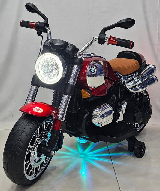 Royal Cruiser Classic - Kids Electric Chopper Bike with Big Headlight & Disco Lights