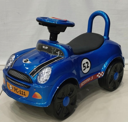 Blue Mini Cooper Kids Ride-On Car (PC-111)