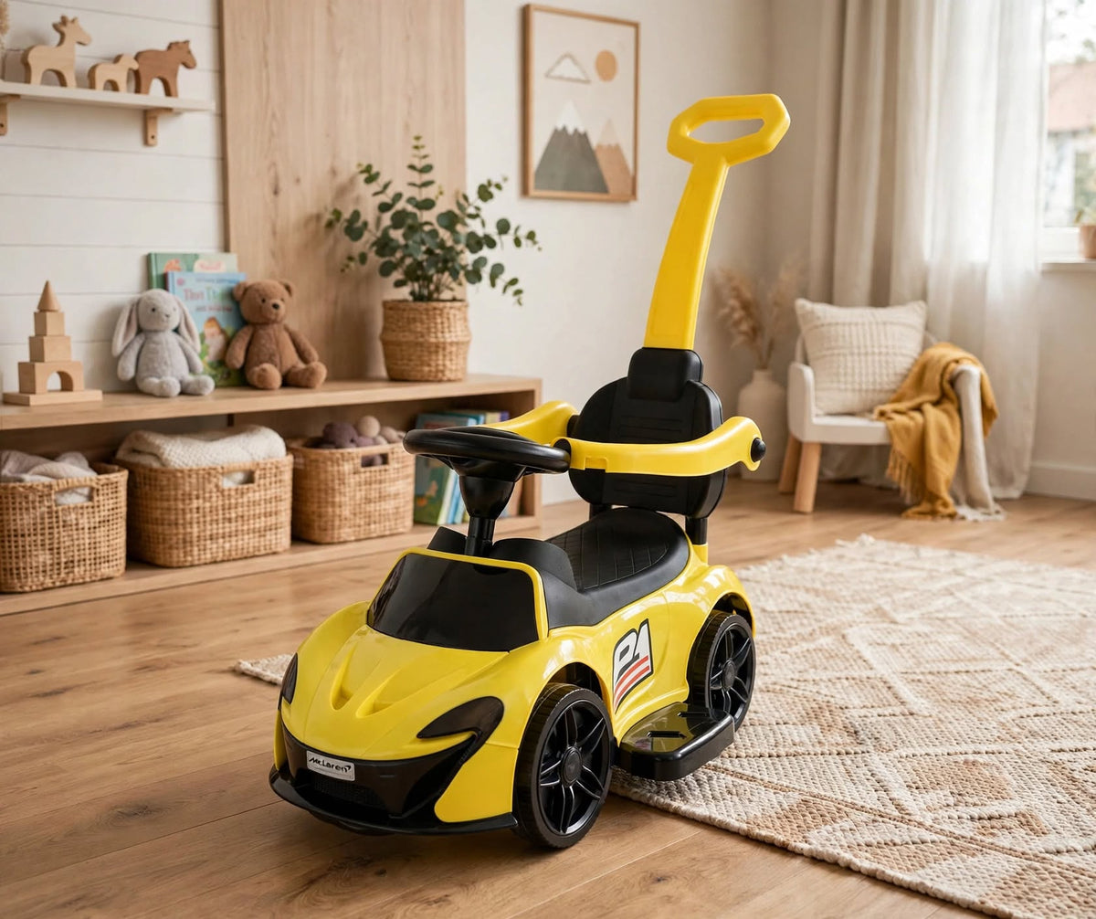 McLaren P1 Push Car / Yellow Sports Push Car