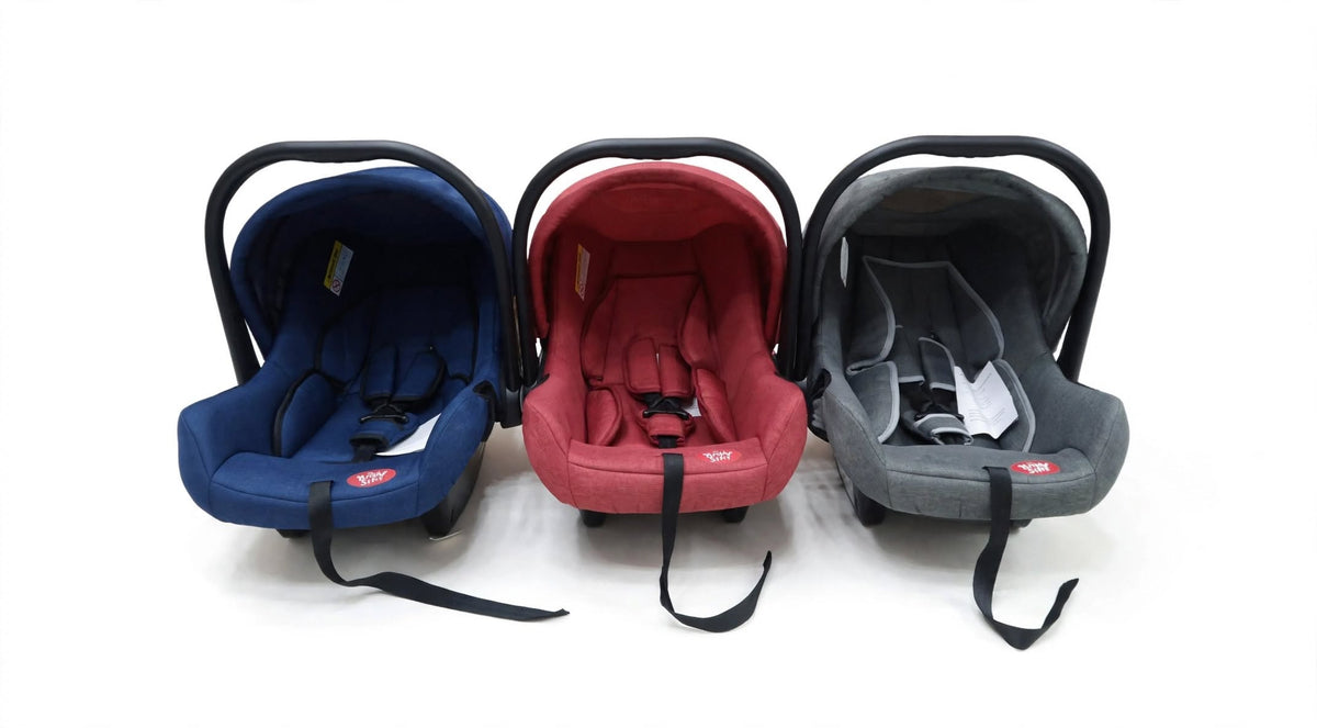 Bright Star Baby Carry Cot + Car Seat - Plastic Handle - 3 Colors Set
