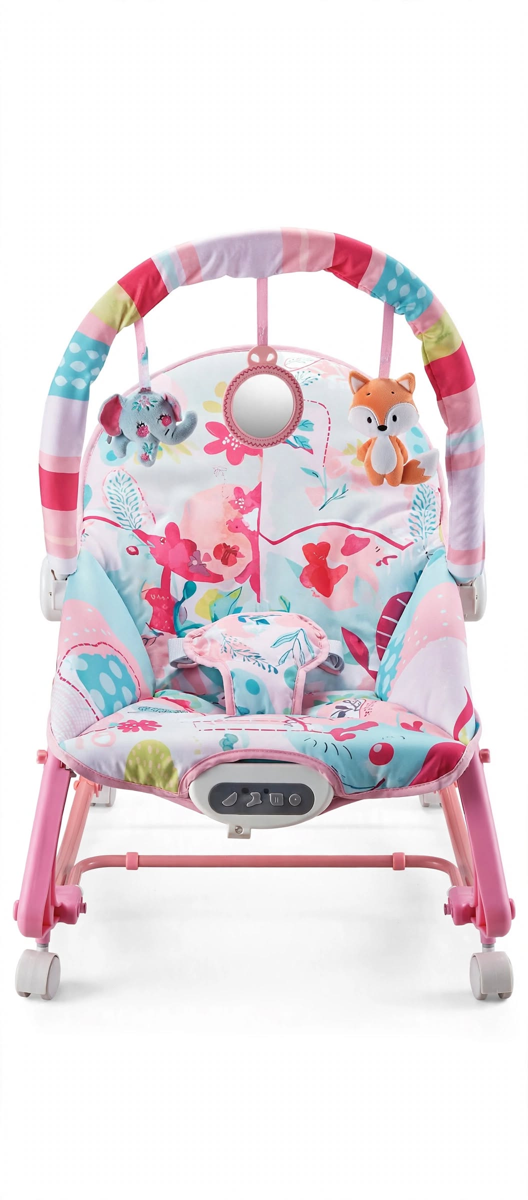 Joyous 6921 Newborn to Toddler Rocker - Pink Fox | 18kg