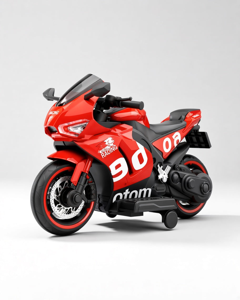 Red Racing Kids Electric Bike (Model 868)